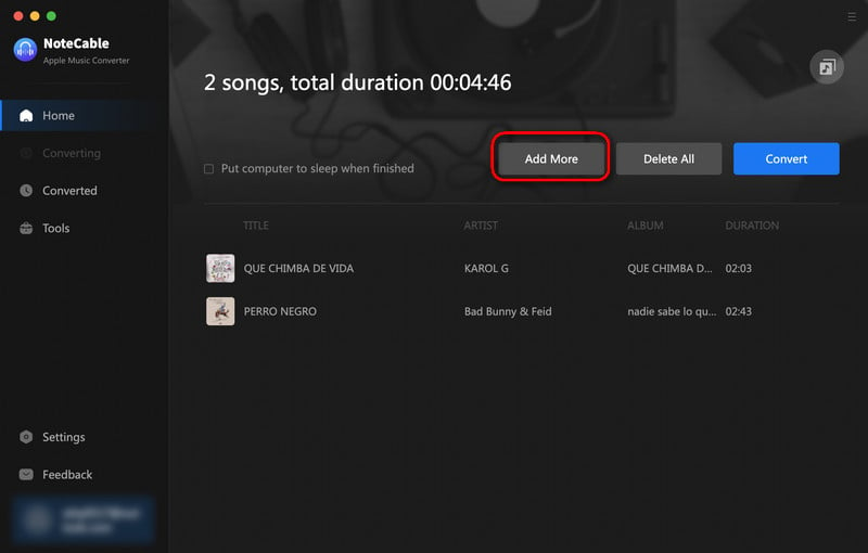 add multiple playlists to convert