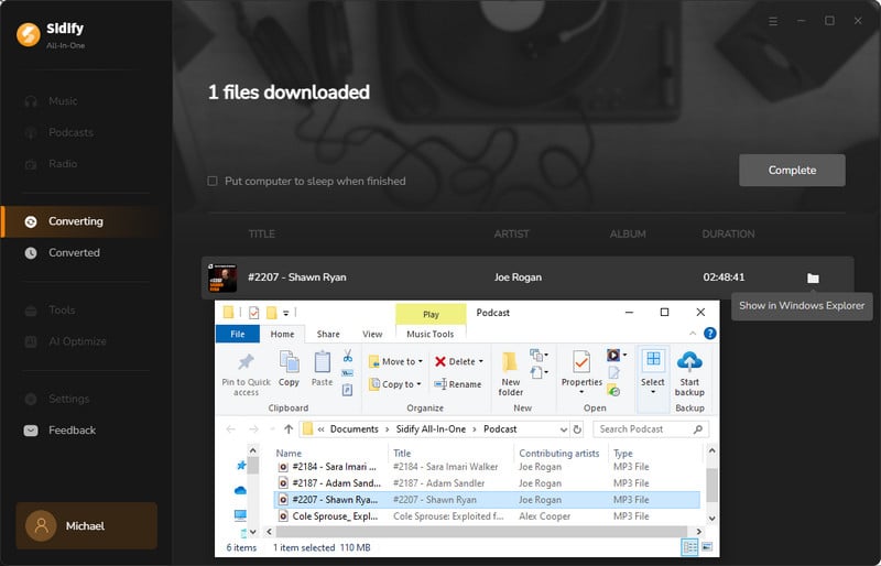 find podcast downloads