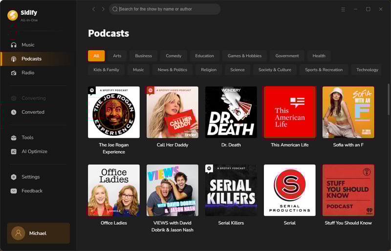 sidify podcast downloader