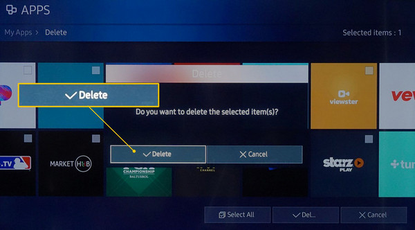 uninstall spotify on tv