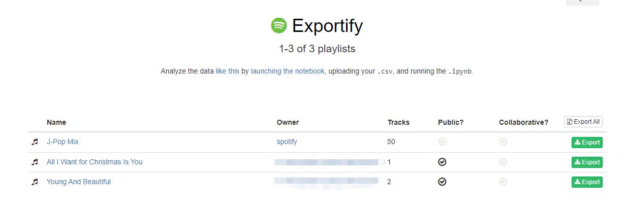 export select playlists