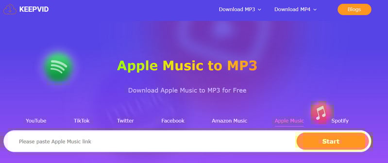 keepvid free mp3 download site