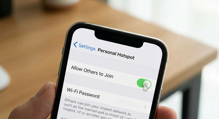 open personal hotspot