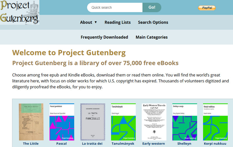project gutenberg