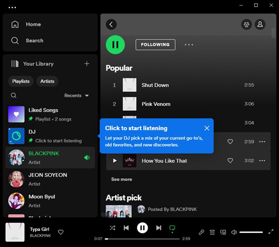 spotify desktop ai dj