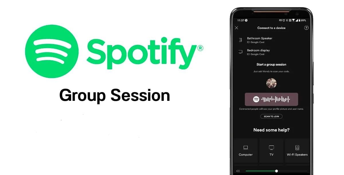 spotify gropu session