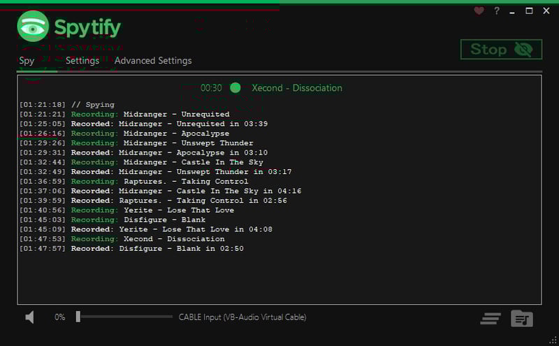 spytify spotify recorder