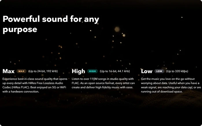 tidal music lossless