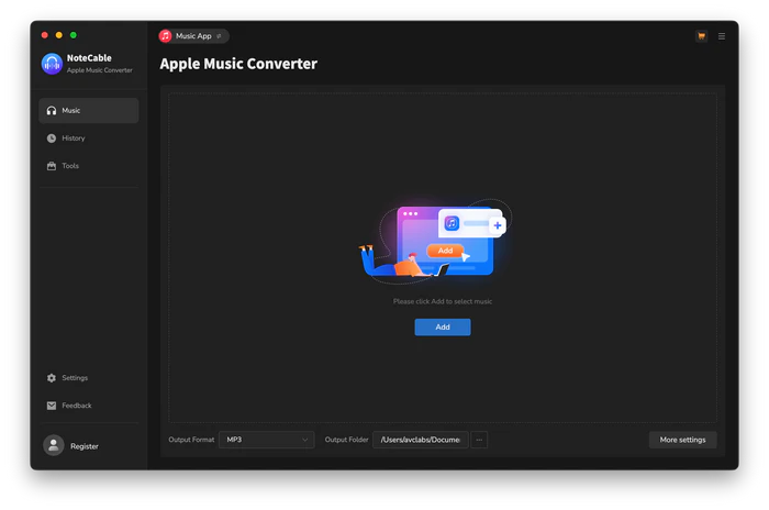 register noteCable apple music converter