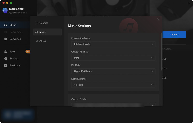 customize the settings