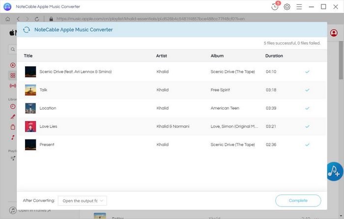 converting Apple Music to alac