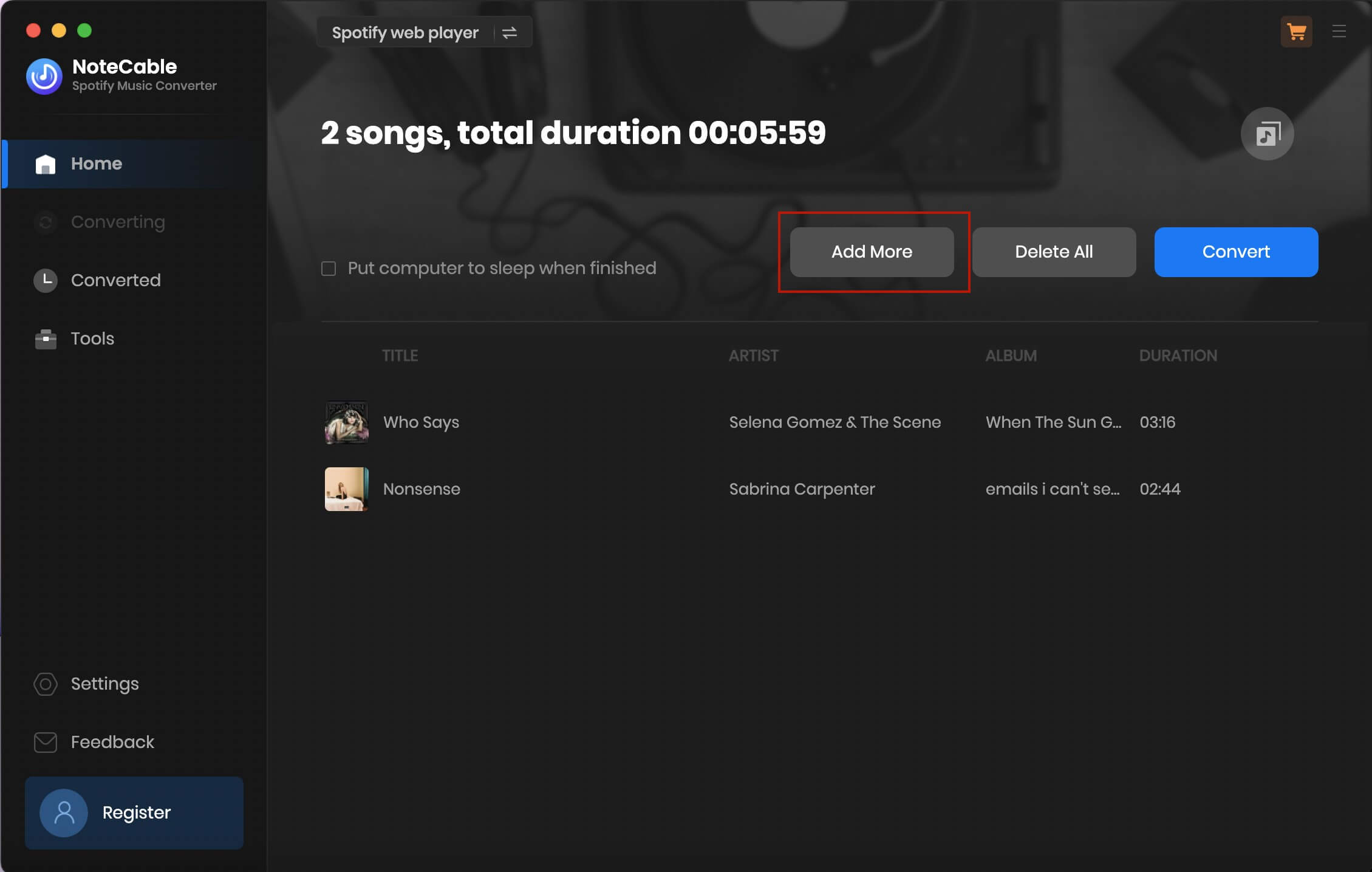 batch convert spotify music