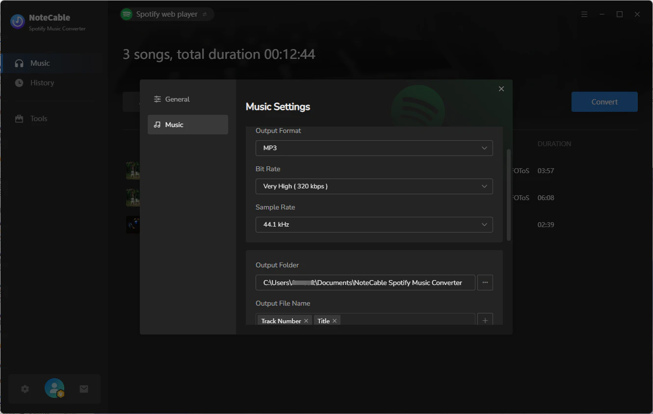 export spotify to mp3