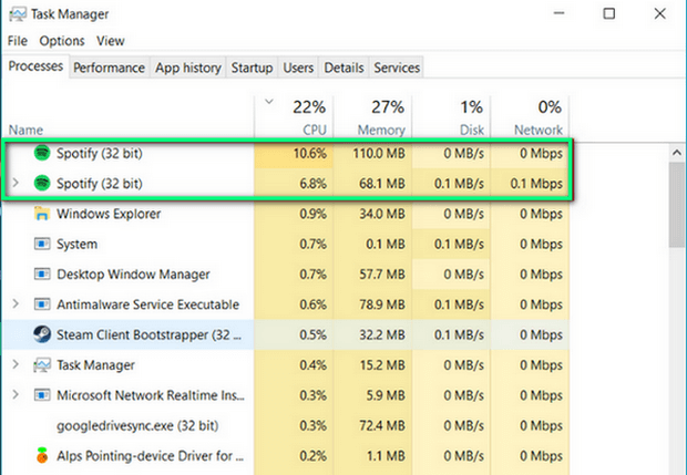 task manager on win