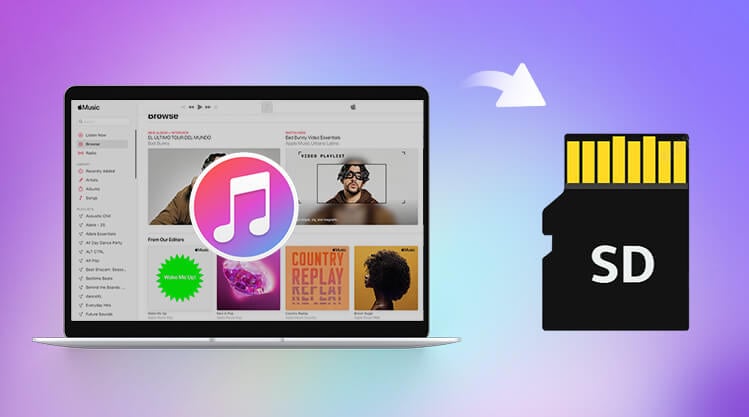 apple music to sd card