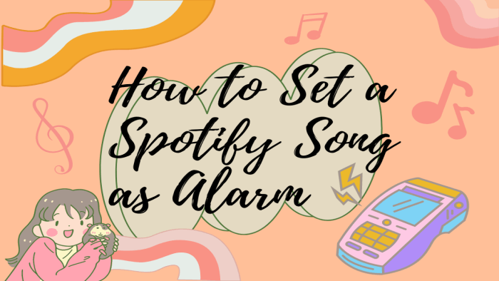 Set a spotify song as alarm