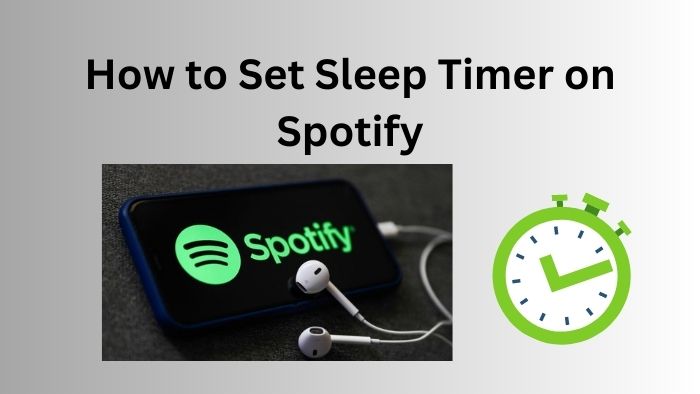 set sleep timer on spotify