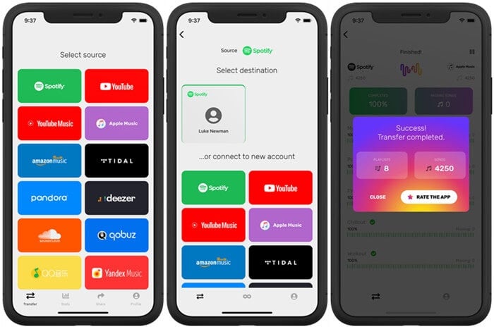 move from spotify to apple music with freeyourmusic